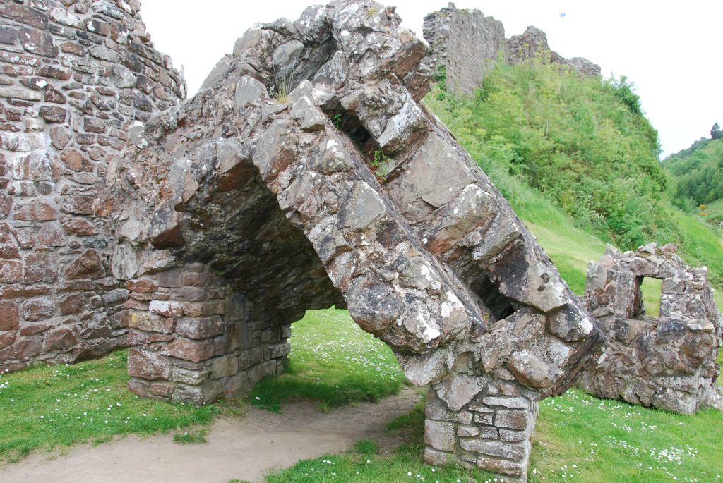 A segment of the gate-house after it was blown up circa 1690.